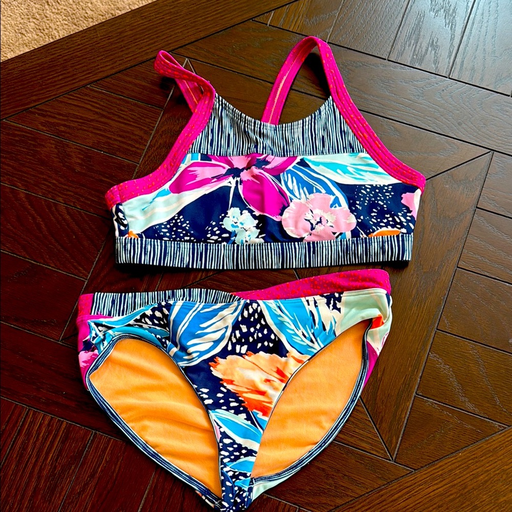 Athleta Girl Paradise Solash Bikini Top and Bottom Set. Like new. Size Large/12